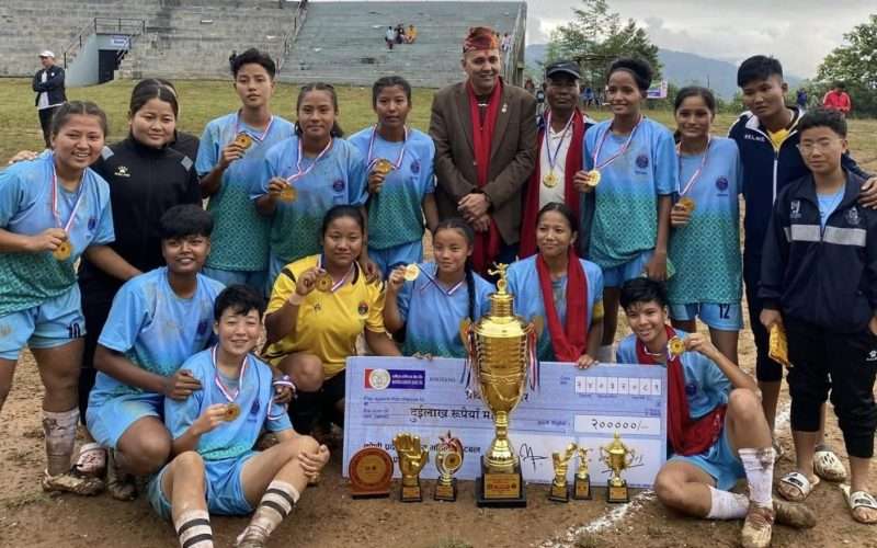 झापालाई प्रदेशस्तरीय महिला फुटबलको उपाधि