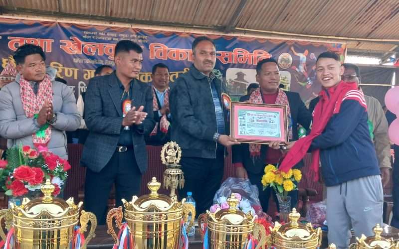 राष्ट्रिय तथा अन्तर्राष्ट्रिय स्तरका नौं जना खेलाडीलाई मरिणमा सम्मान