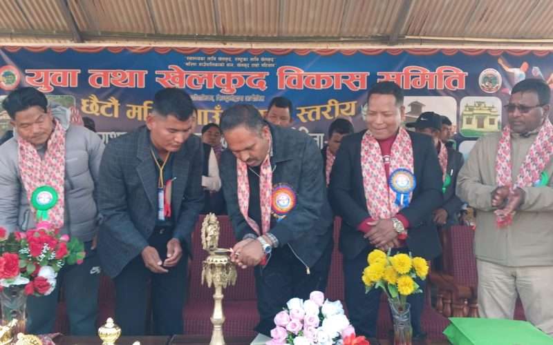 मरिण गाउँपालिका स्तरीय छैटौँ अध्यक्षकप रनिङ शिल्ड प्रतियोगिता सुरु